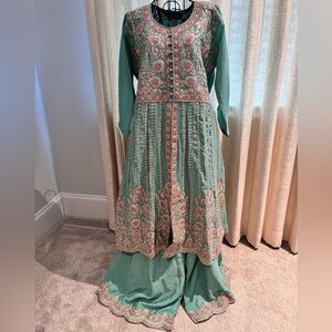 Elegant Embroidered Salwar/ Palazzo Pants - Brand New